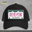 Drive Pink Colorado Novelty License Plate Hat Mesh / Black