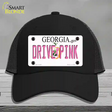 Drive Pink Georgia Novelty License Plate Hat Mesh / Black