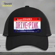 Drive Pink Idaho Novelty License Plate Hat Mesh / Black