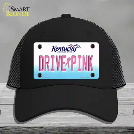 Drive Pink Kentucky Novelty License Plate Hat Mesh / Black