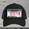 Drive Pink Montana Novelty License Plate Hat Mesh / Black