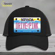 Drive Pink Nevada Novelty License Plate Hat Mesh / Black