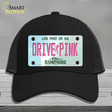 Drive Pink New Hampshire Novelty License Plate Hat Mesh / Black