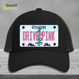 Drive Pink Oregon Novelty License Plate Hat Mesh / Black