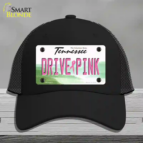 Drive Pink Tennessee Novelty License Plate Hat Mesh / Black