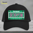 Drive Pink Vermont Novelty License Plate Hat Mesh / Black