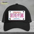 Drive Pink Virginia Novelty License Plate Hat Mesh / Black