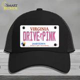 Drive Pink Virginia Novelty License Plate Hat Mesh / Black