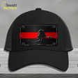 Alaska Thin Red Line Novelty License Plate Hat Mesh / Black