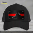 Virginia Thin Red Line Novelty License Plate Hat Mesh / Black