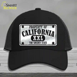 Property Of California Novelty License Plate Hat Mesh / Black