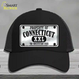 Property Of Connecticut Novelty License Plate Hat Mesh / Black