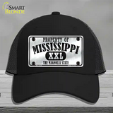 Property Of Mississippi Novelty License Plate Hat Mesh / Black