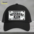 Property Of Missouri Novelty License Plate Hat Mesh / Black