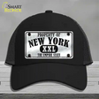 Property Of New York Novelty License Plate Hat Mesh / Black