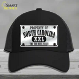 Property Of North Carolina Novelty License Plate Hat Mesh / Black