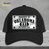 Property Of Oklahoma Novelty License Plate Hat Mesh / Black