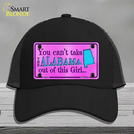 Alabama Girl Novelty License Plate Hat Mesh / Black