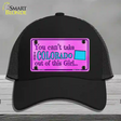 Colorado Girl Novelty License Plate Hat Mesh / Black