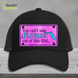 Florida Girl Novelty License Plate Hat Mesh / Black