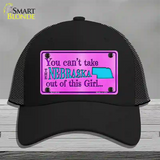 Nebraska Girl Pink Novelty License Plate Hat Mesh / Black