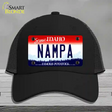 Nampa Idaho Novelty License Plate Hat Mesh / Black