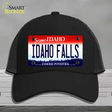 Idaho Falls Idaho Novelty License Plate Hat Mesh / Black