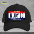 N Joy ID Idaho Novelty License Plate Hat Mesh / Black