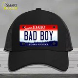 Bad Boy Idaho Novelty License Plate Hat Mesh / Black