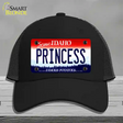 Princess Idaho Novelty License Plate Hat Mesh / Black