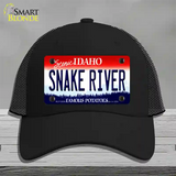 Snake River Idaho Novelty License Plate Hat Mesh / Black