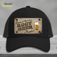 Root Beer Floats Novelty License Plate Hat Mesh / Black