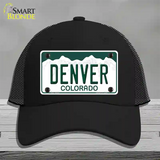 Denver Colorado Novelty License Plate Hat Mesh / Black