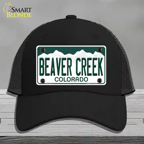 Beaver Creek Colorado Novelty License Plate Hat Mesh / Black