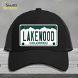 Lakewood Colorado Novelty License Plate Hat Mesh / Black