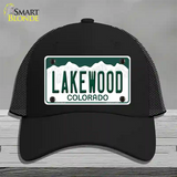 Lakewood Colorado Novelty License Plate Hat Mesh / Black