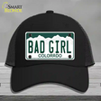 Bad Girl Colorado Novelty License Plate Hat Mesh / Black