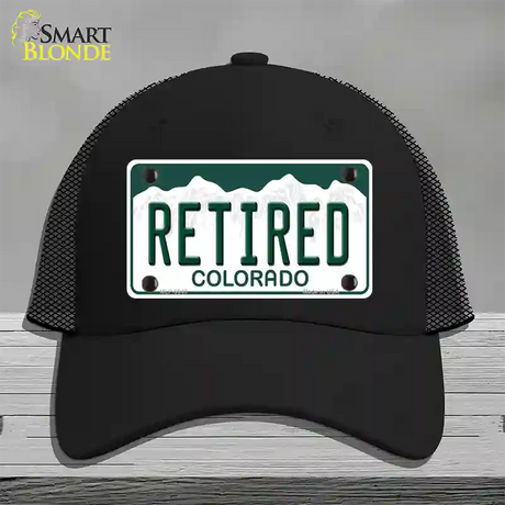 Retired Colorado Novelty License Plate Hat Mesh / Black