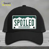 Spoiled Colorado Novelty License Plate Hat Mesh / Black