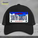 South Dakota Rushmore Novelty License Plate Hat Mesh / Black