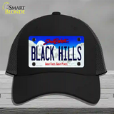 Black Hills South Dakota Novelty License Plate Hat Mesh / Black