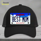 Best Mom South Dakota Novelty License Plate Hat Mesh / Black