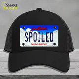 Spoiled South Dakota Novelty License Plate Hat Mesh / Black