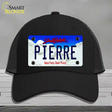 Pierre South Dakota Novelty License Plate Hat Mesh / Black