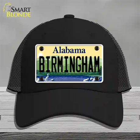 Birmingham Alabama Novelty License Plate Hat Mesh / Black