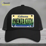 Phenix City Alabama Novelty License Plate Hat Mesh / Black