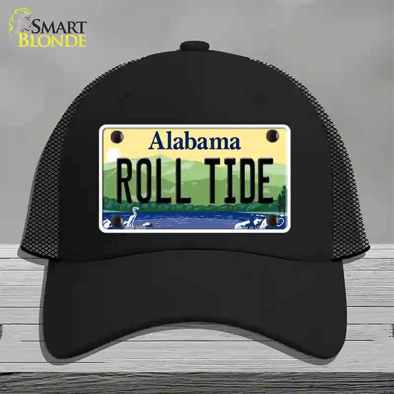 Roll Tide Alabama Novelty License Plate Hat Mesh / Black