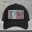 California License Plate Art Novelty License Plate Hat Mesh / Black