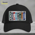 Colorado License Plate Art Novelty License Plate Hat Mesh / Black