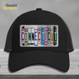 Connecticut License Plate Art Novelty License Plate Hat Mesh / Black